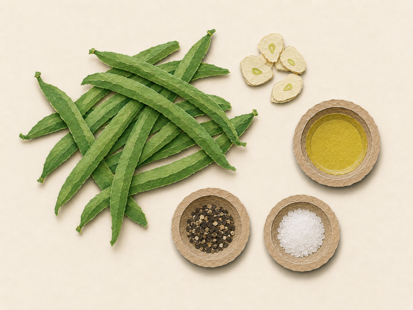 Caramelized Roasted Garlic Green Beans